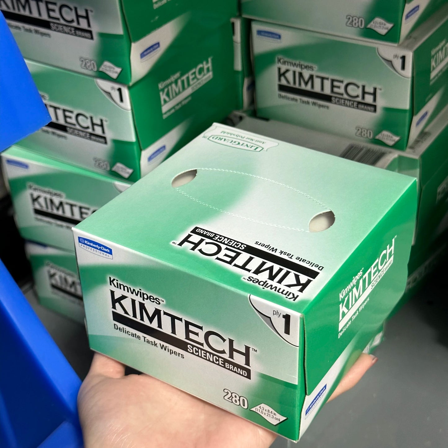 280pcs/box Optical Fibre Cleaning KIMTECH Dust free Paper Fibre Optic Cleaning Wipes Box For Optic Fibre Cleaner