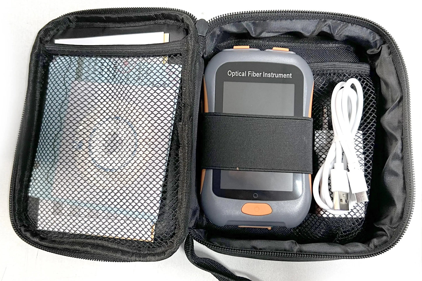 Active Fibre Tester 1550nm 80km Optical OTDR Mini Reflectometer with Event Map VFL OLS OPM Touch Screen SC/UPC Connector - FF-960-AIR (SC UPC)