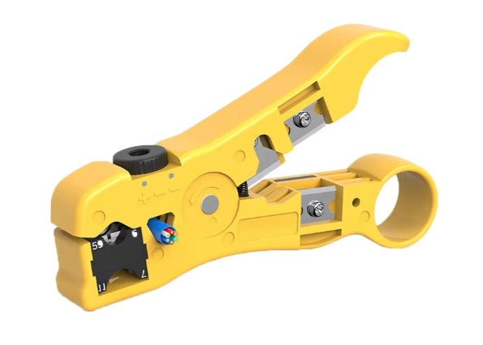 Universal Cable Stripping Tool for Flat or Round UTP Cat5 Cat6 Wire Coax Coaxial