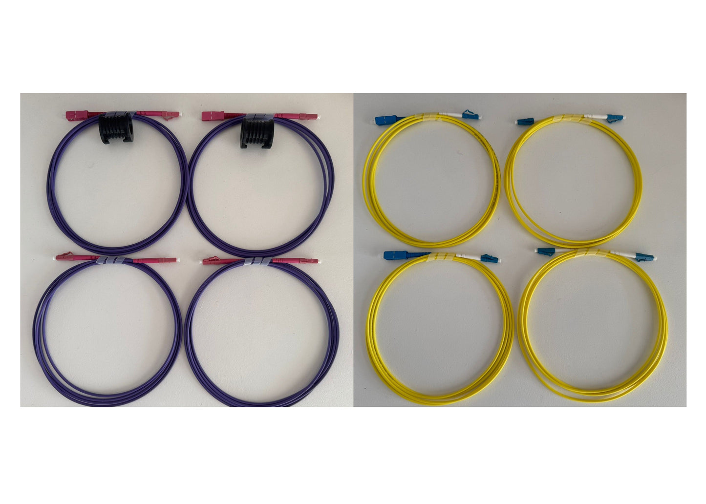 Fibre Networks Multimode 50µm Mandrel SC-LC/LC-LC and SM 9/125 SC-LC/LC-LC Test Reference Cord Kit 2mtr