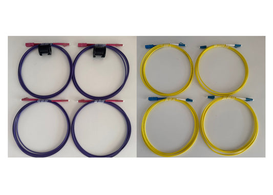 Fibre Networks Multimode 50µm Mandrel SC-LC/LC-LC and SM 9/125 SC-LC/LC-LC Test Reference Cord Kit 2mtr